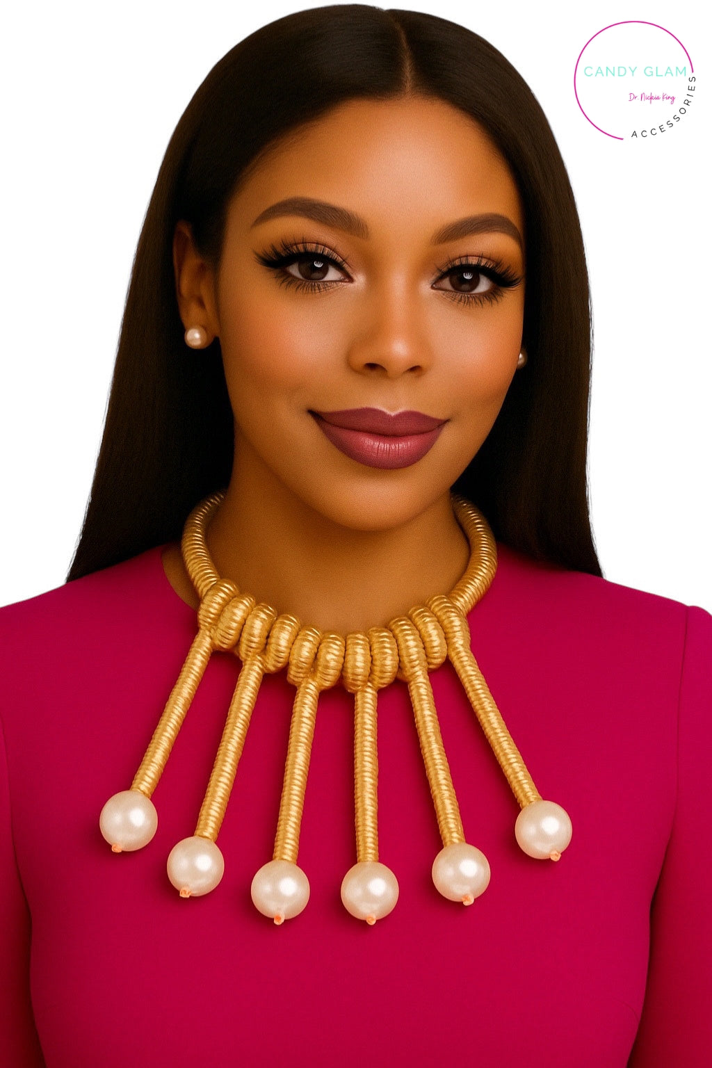 Aura Pearl Orbit Necklace Set