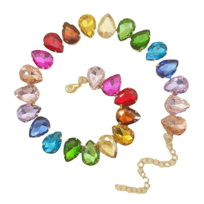 Sandy Rhinestone Necklace