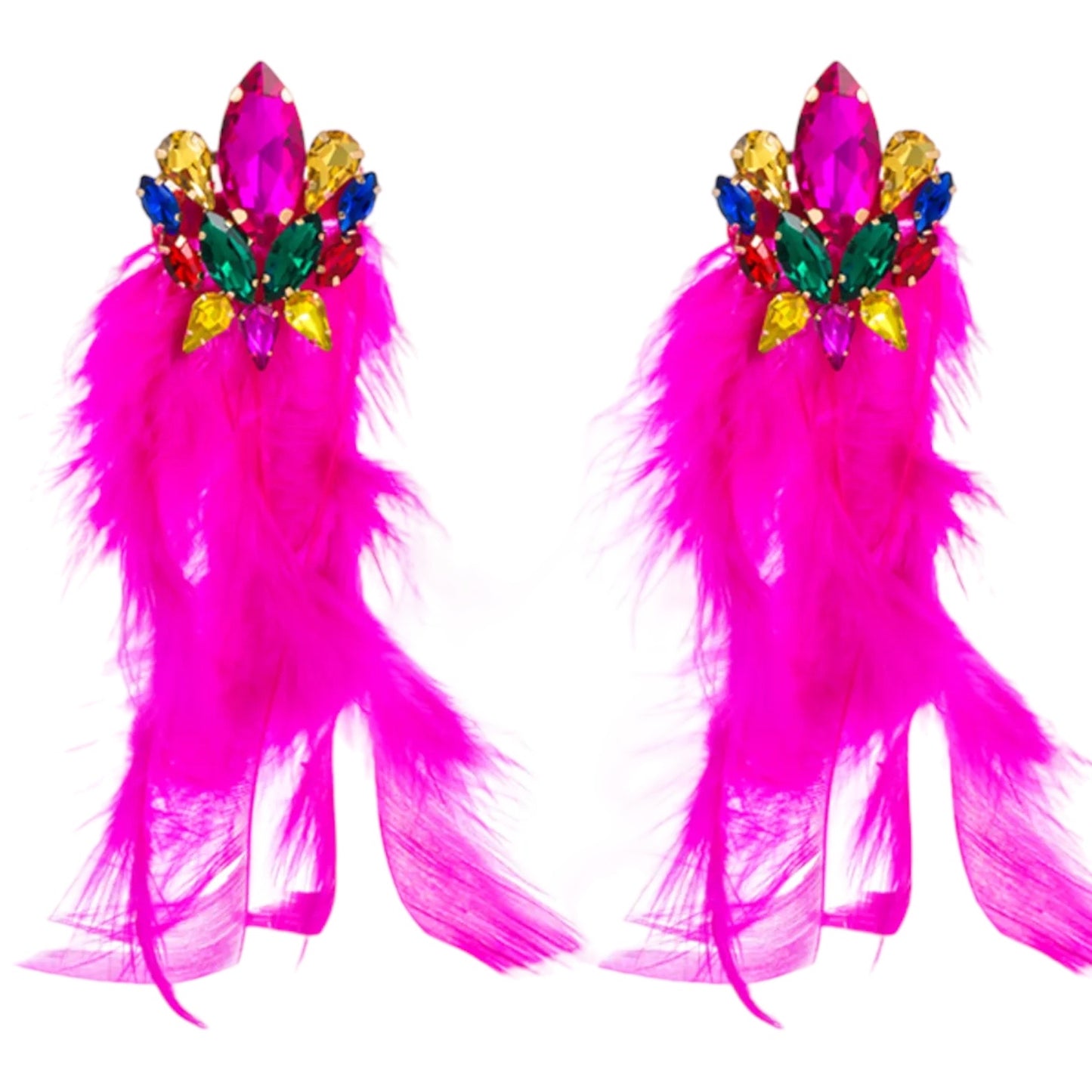 Fiona Feather Earrings