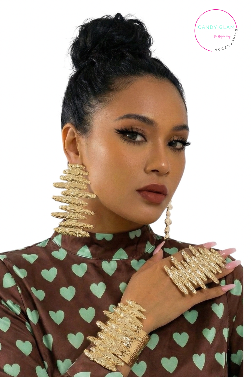 Baroque Gold Oversized Signature Three-Piece Set