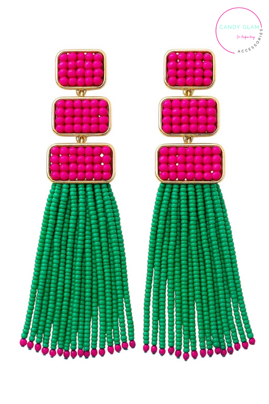Carnival Cascade Tassel Earrings