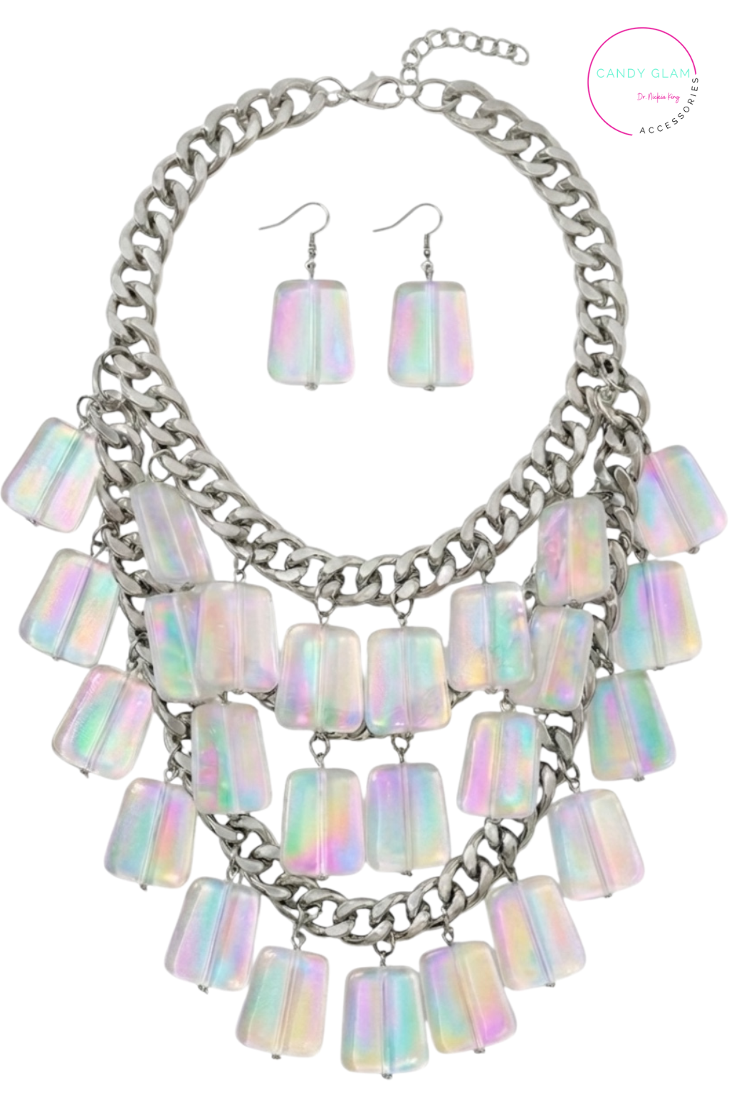 A Celestial Moonlit Prism Luxe Statement Set