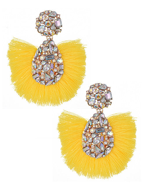 Belle Luxe Rhinestone Earrings