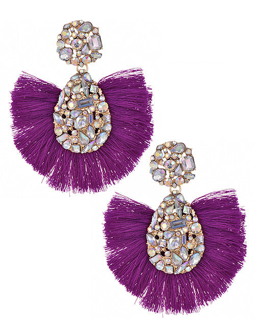 Belle Luxe Rhinestone Earrings