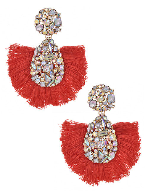 Belle Luxe Rhinestone Earrings