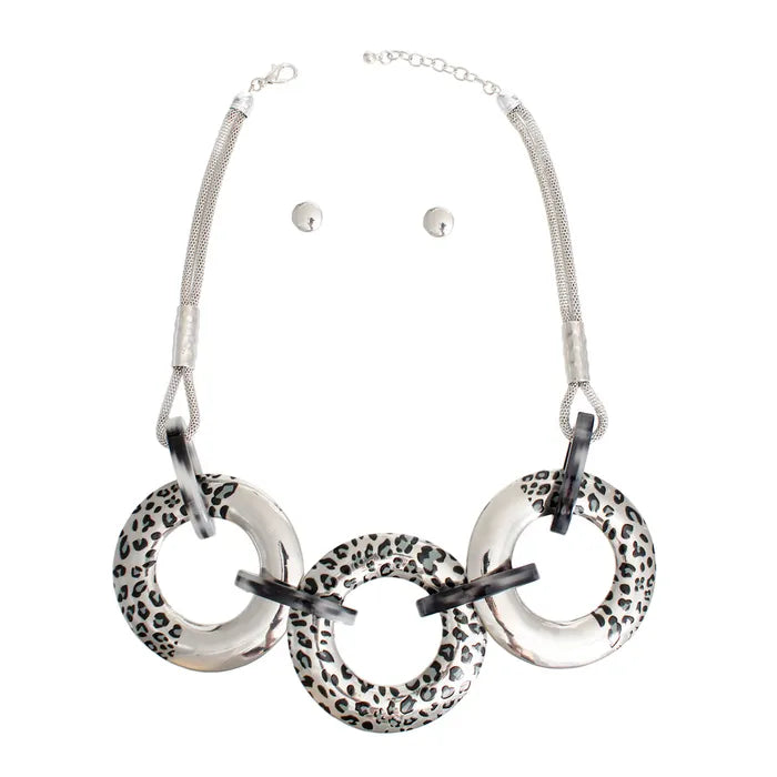 Charla Silver Statement Set